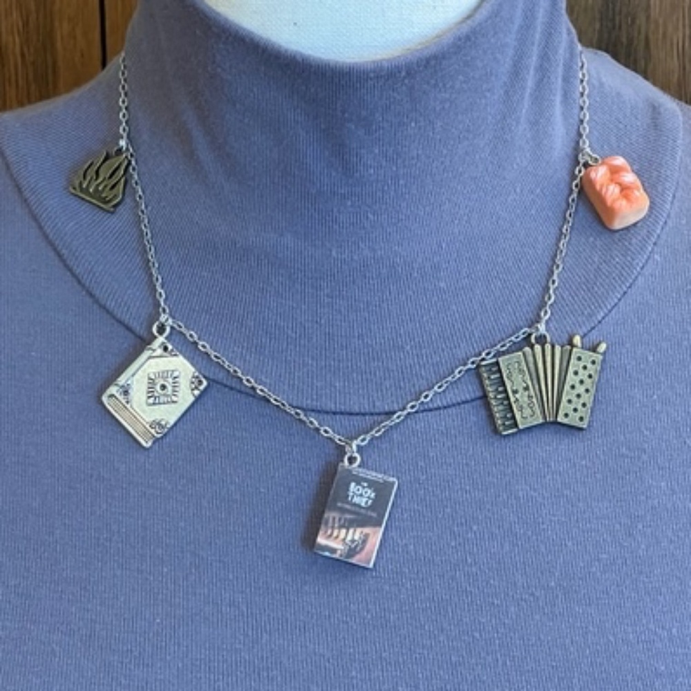 The Book Thief by Markus Zusak Handmade Literature Necklace Book Cover Accordion - Picture 6 of 16